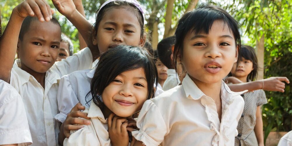 Children playing outside