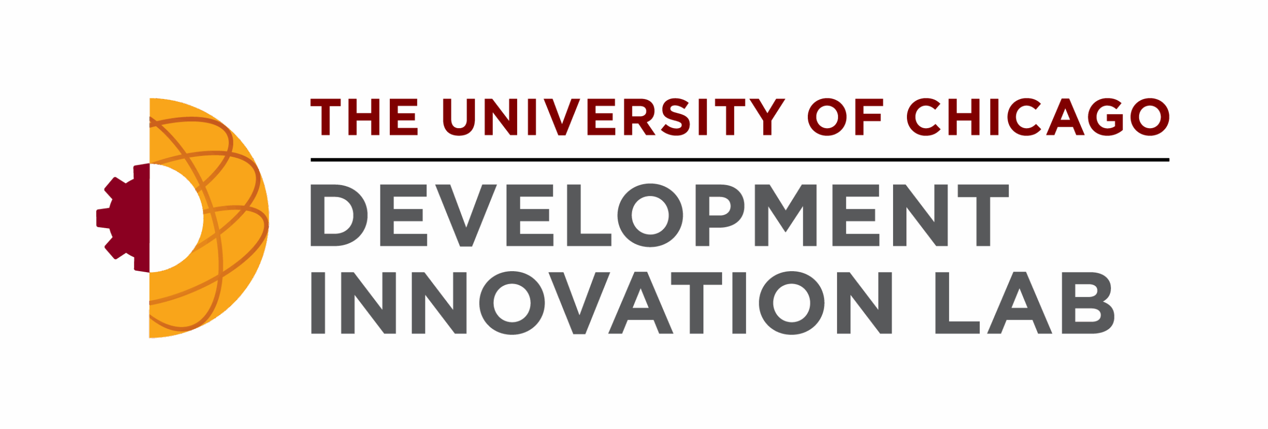 Logo with text: the University of Chicago Development Innovation Lab