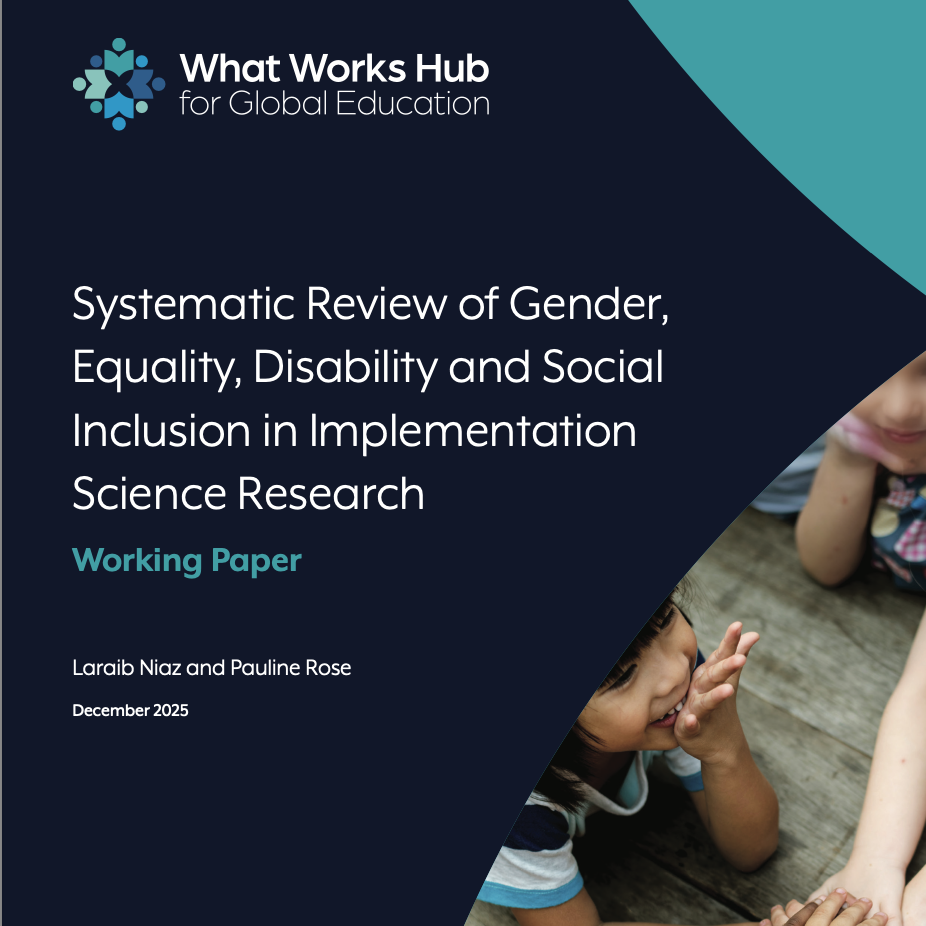 Systematic review of Gender, Equality, Disability and Social Inclusion ...